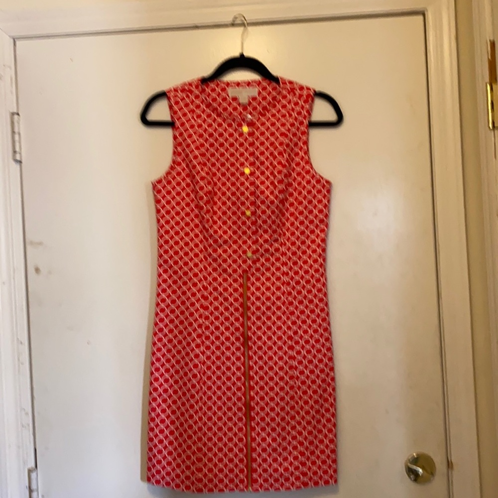 Michael kors dress white & red classic beautiful